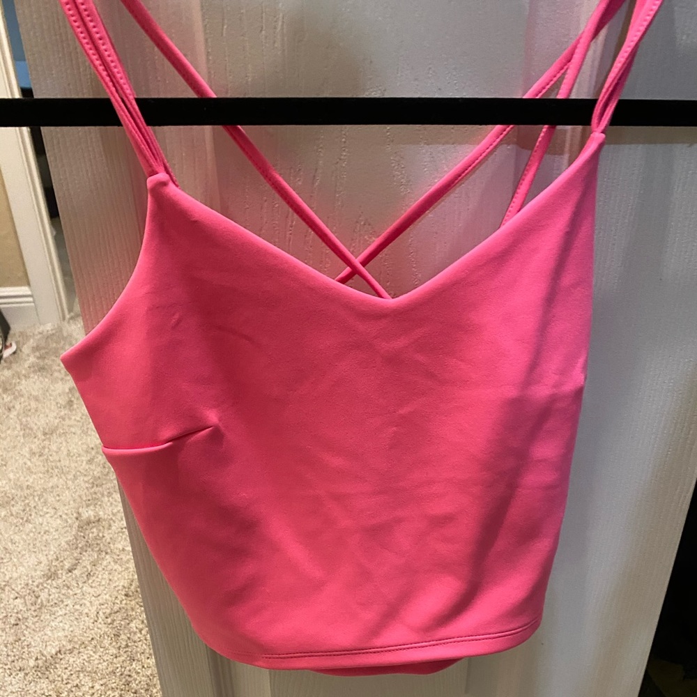 Hot pink crop top